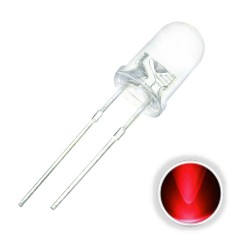 Diode LED 5mm Blanche - Vert - Rose - Violet - Jaune - Bleu - Rouge - Orange